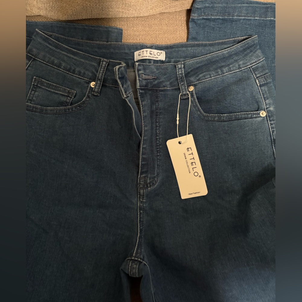 Ettelo Blue Denim Jeans size 12 NWT New